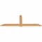Ekena Millwork Eugene Smooth Timber Gable Bracket, Western Red Cedar, 84"W x 31"H x 1 1/2"D x 5 1/2"F, 9/12 Pitch GBW084X31X0206EUG00SWR - alternate 4